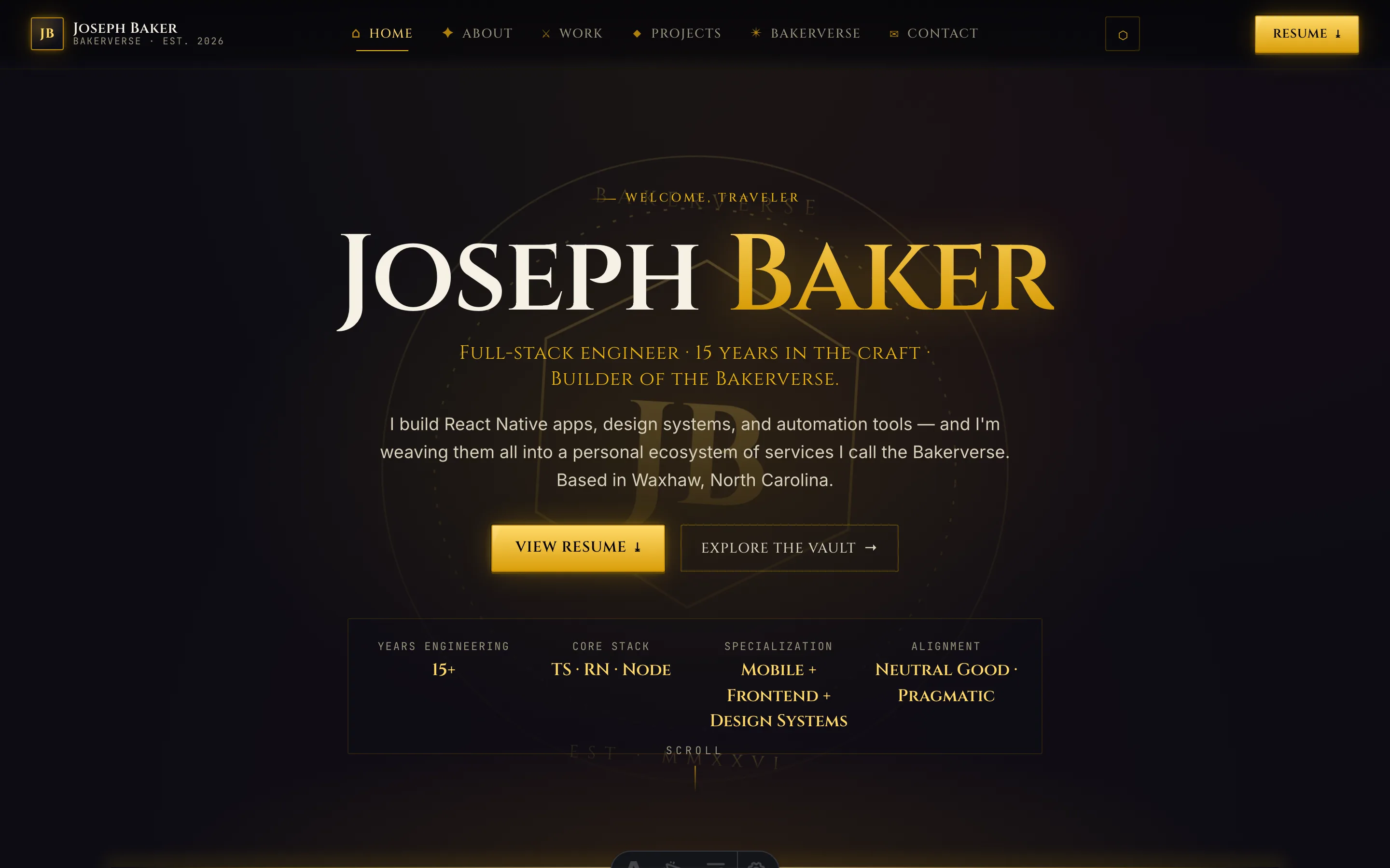 Diablo theme — desktop