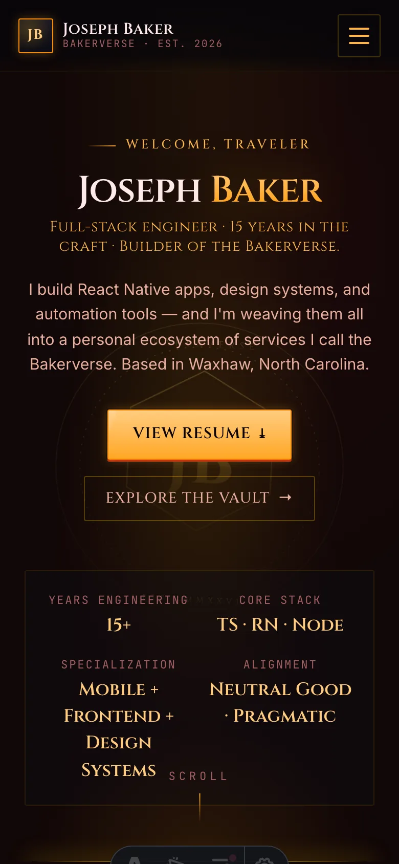 Infernal theme — mobile